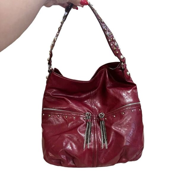 Y2K Early 2000’s Nine West Shoulder Bag Star Studded Shoulder Strap NWOT